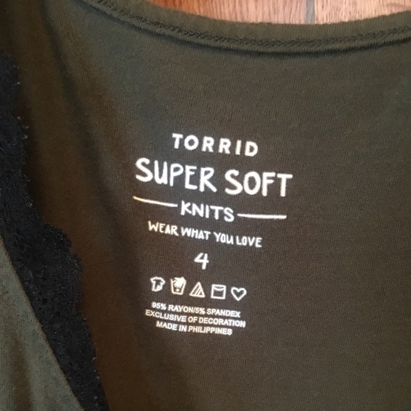 Torrid size 4x olive top - Picture 3 of 3